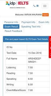 ielts idp results